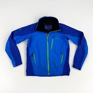 Marmot Tempo Men’s Sm Softshell Jacket Blue Green Snowboard Bro Retro Y2K Shred